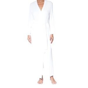 Addiction Nouvelle Lingerie Douceur Long White Robe - Made in Portugal - New